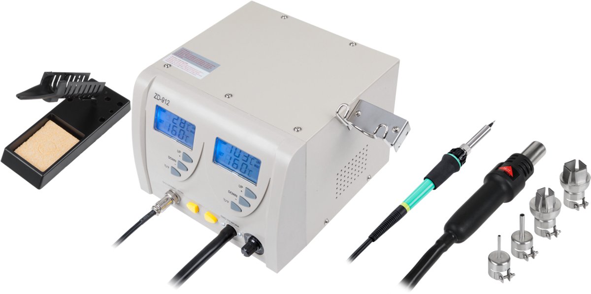 Rebel - SMD Soldeerstation - 2-in-1 - 320 W - Heet Lucht
