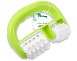 Vitolog - Handmatige Anti-cellulitis Massager - Ergonomisch - Groen en Wit