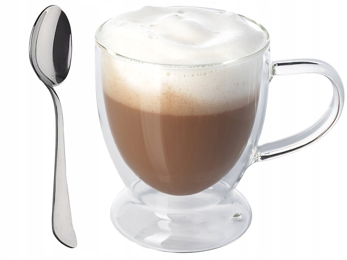 BK - Dubbelwandige Thermische Glas - 250ml - Inclusief Lepel