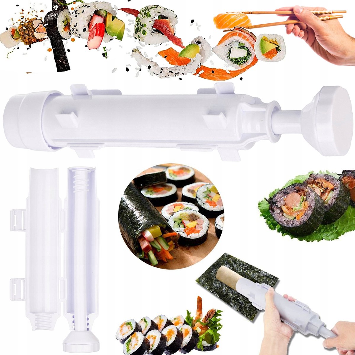 Inna Bajka - Sushimaker Bazooka - Handig - Gemakkelijk te Gebruiken - Veilig Materiaal
