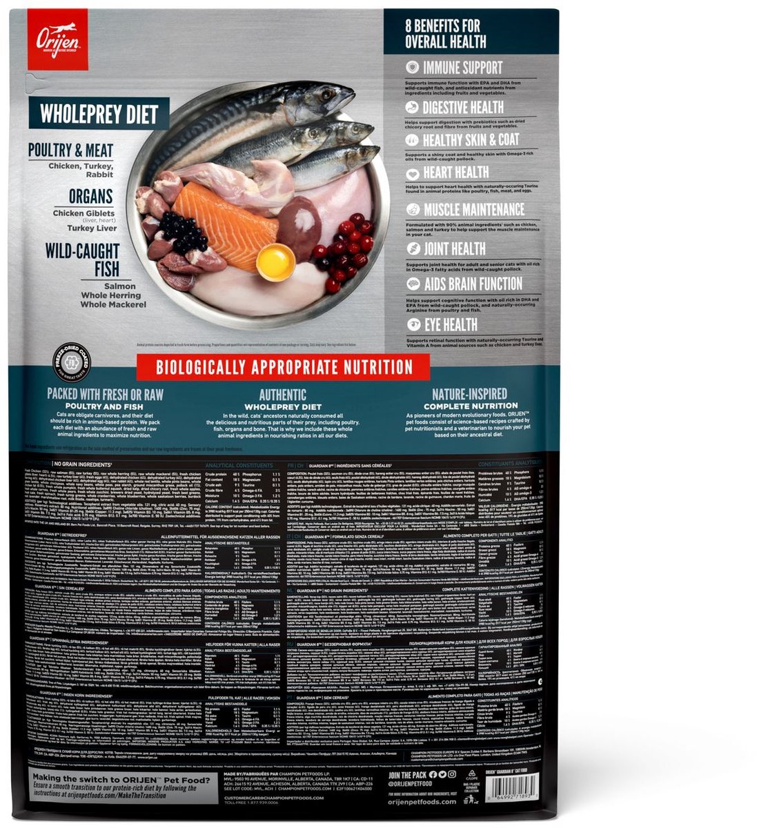 Orijen Guardian 8 Cat - Premium kattenbrokken met 90% vlees thumbnail 6