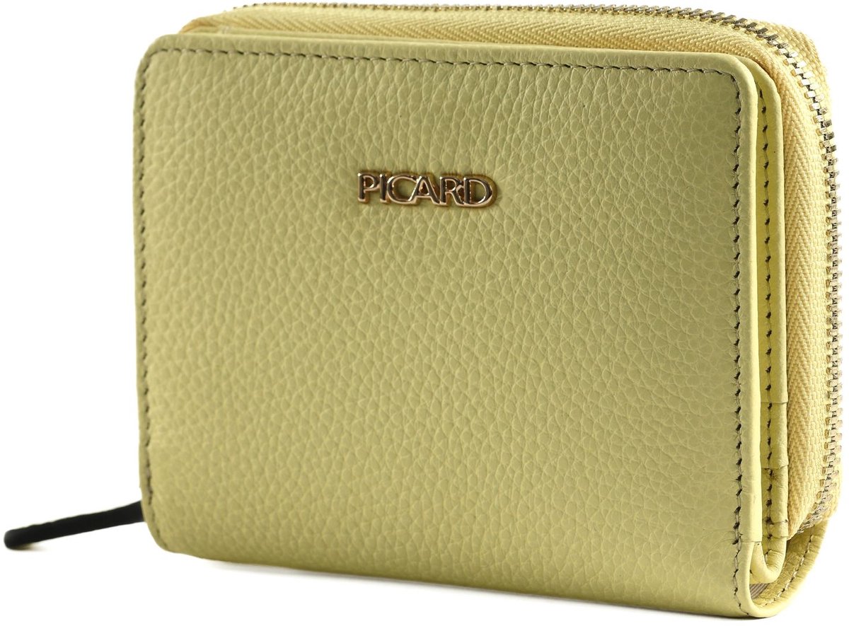 PICARD Leren portemonnee Java 1 Wallet Vanilla geel
