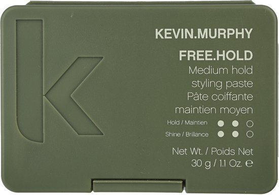 Groen doosje KEVIN.MURPHY FREE.HOLD stylingpasta, medium hold, 30 g