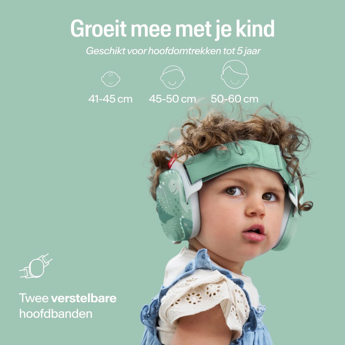 Alpine Muffy Baby Comfort (12-48 Maanden) - CE & ANSI Gecertificeerde Koptelefoon Baby - Verstelbare Gehoorbescherming Baby en Kinderen - Unieke Hoofdband voor Veilige & Comfortabele Pasvorm - 24 dB Demping - Happy Dinos – foto 7