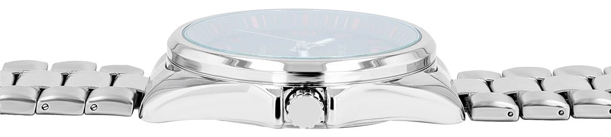 JUST WATCH Herenhorloge van roestvrij staal Netar roestvrijstalen armband, zilver, zwart of wit
