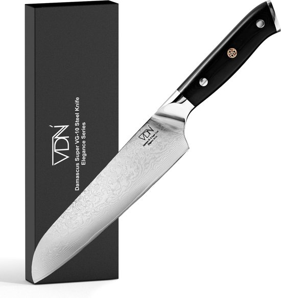 VDN Santokumes damascus Elegance VG-10 67 lagen staal