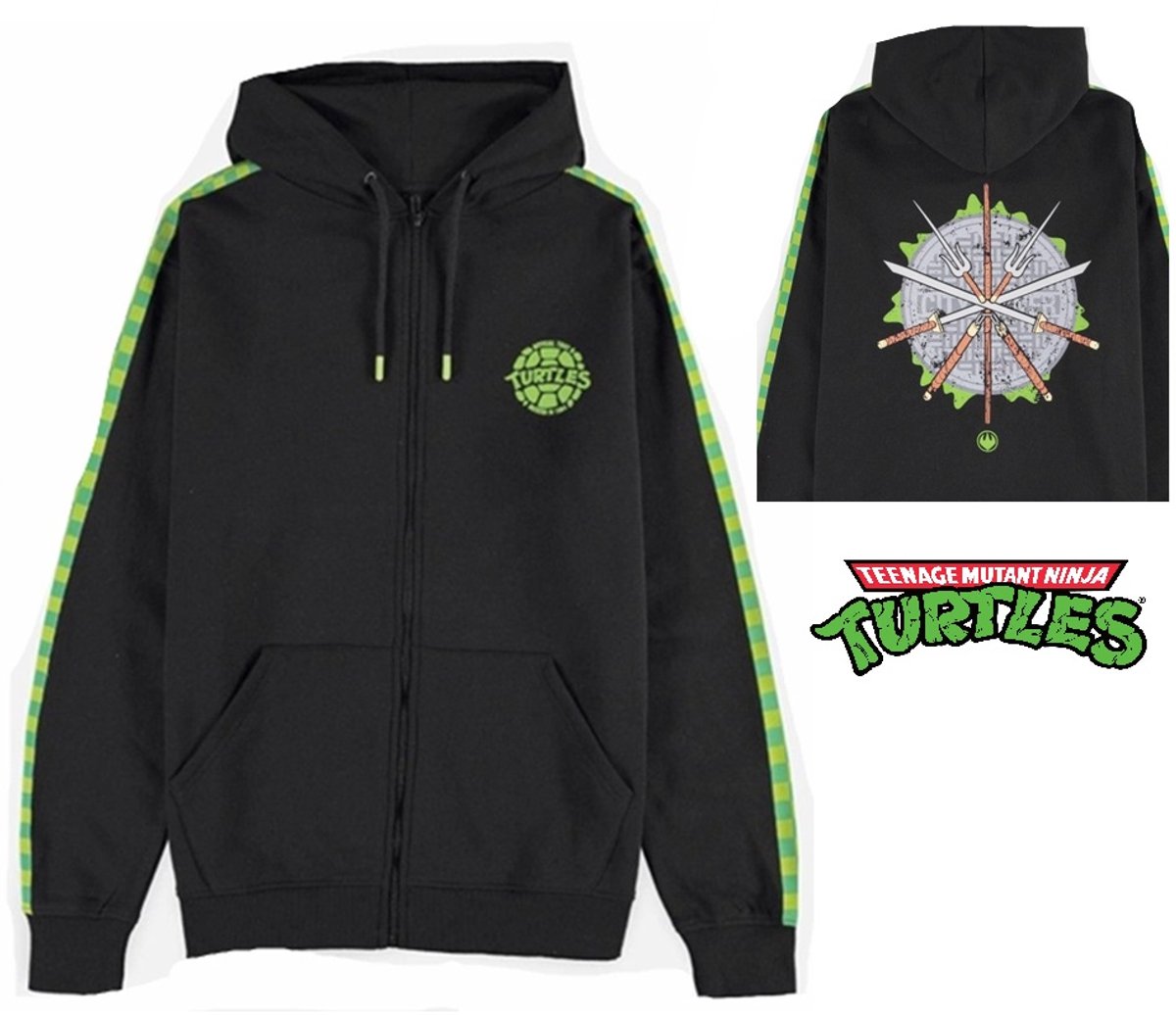 Teenage Mutant Ninja Turtles Vest met capuchon -2XL- Graphic Art Zwart