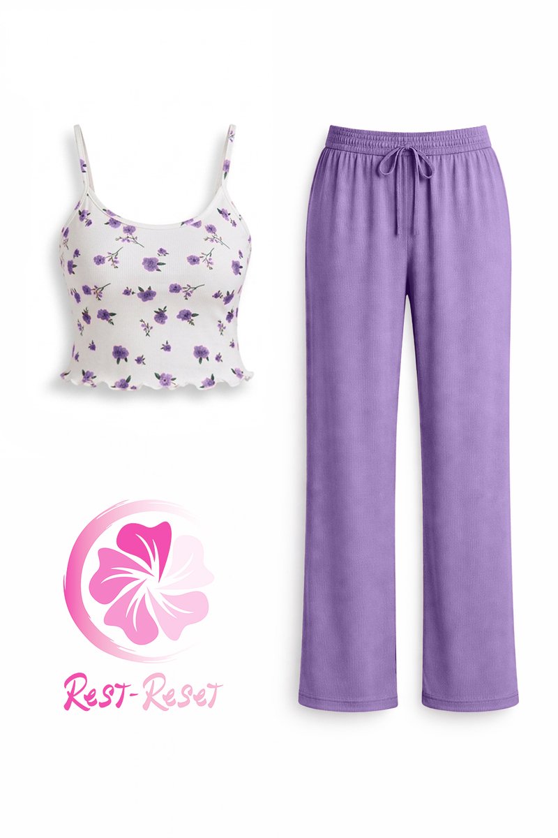 Rest - Reset Loungewear set Purple - Paars