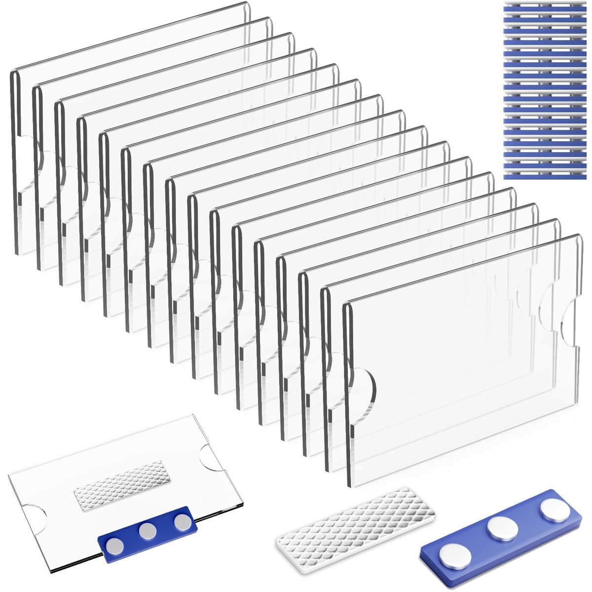 Magnetische Naambordjes voor Kleding - Sterke Magneten - 90 x 54 mm
