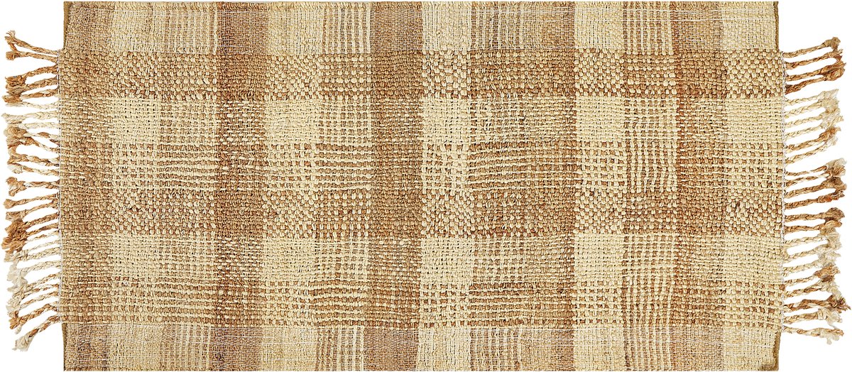 Beliani BERISSA - Modern vloerkleed - Lichtbeige - 80 x 150 cm - Jute