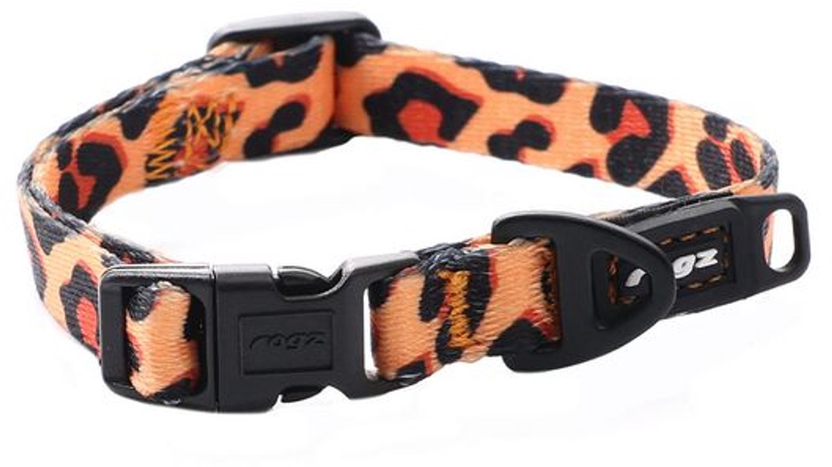 Rogz Fusion Halsband Leopard - Hondenhalsband - S