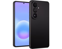 Hoesje Geschikt voor Samsung A57 Hoesje Siliconen Case - Hoes Geschikt voor Samsung Galaxy A57 Hoes Siliconen - Zwart