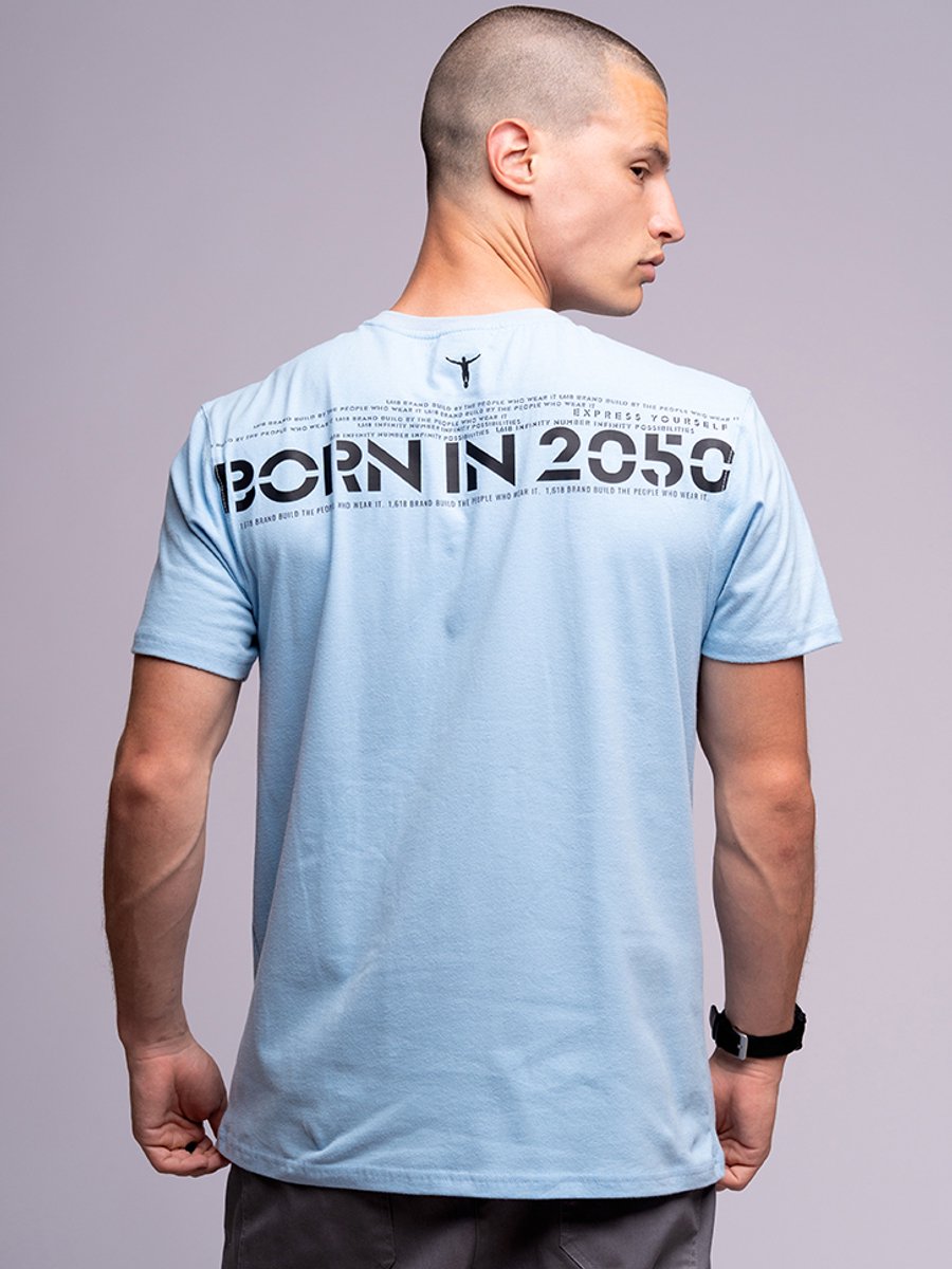 1'618 BORN IN 2050 - Light Blue Tee