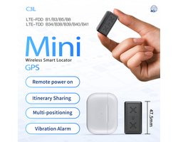 4G Mini GPS tracker - Real-time Tracking - Anti-Diefstal - Magneet GPS Trackers - Volgsysteem met Eenvoudige App - Klaar voor Gebruik - Gelden Voor Kind / Auto / Scooter / Fiets