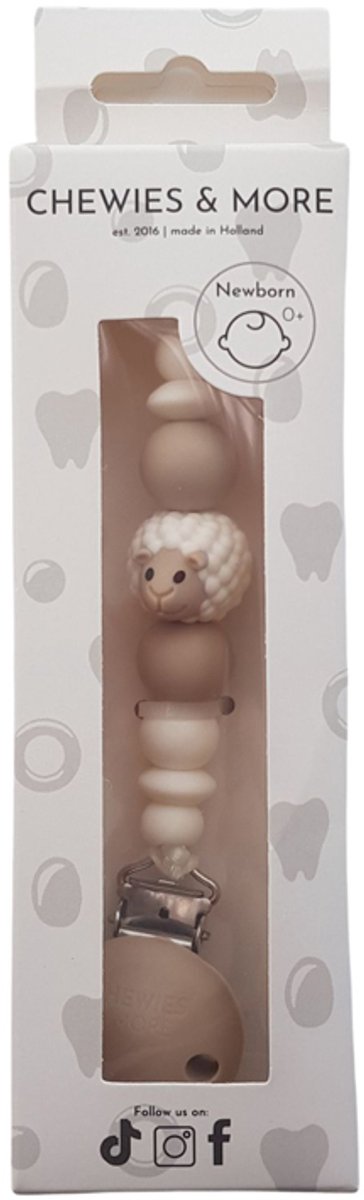 Chewies & More New Born Speenkoord Schaap - White Wool