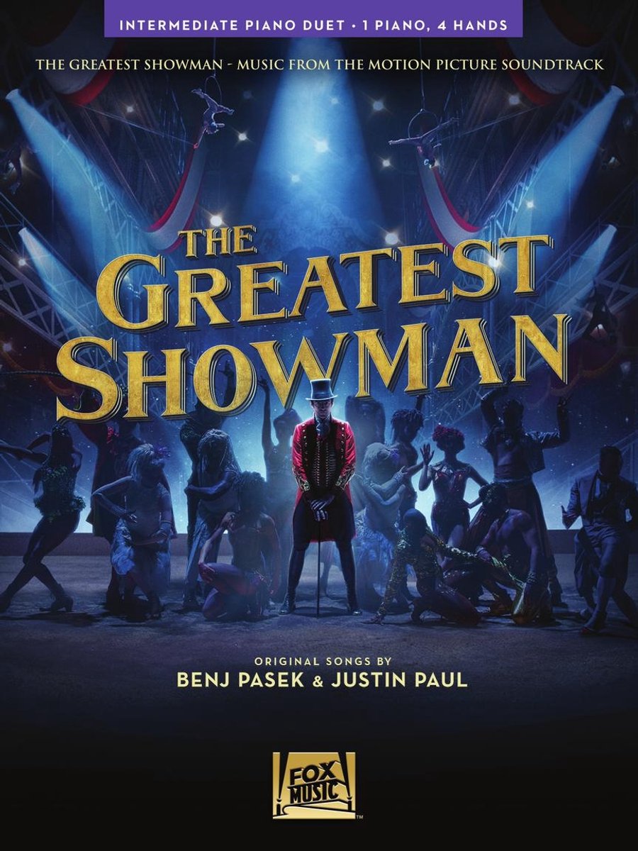 The Greatest Showman, Intermediate Piano Duet (1 Piano, 4 Hands)