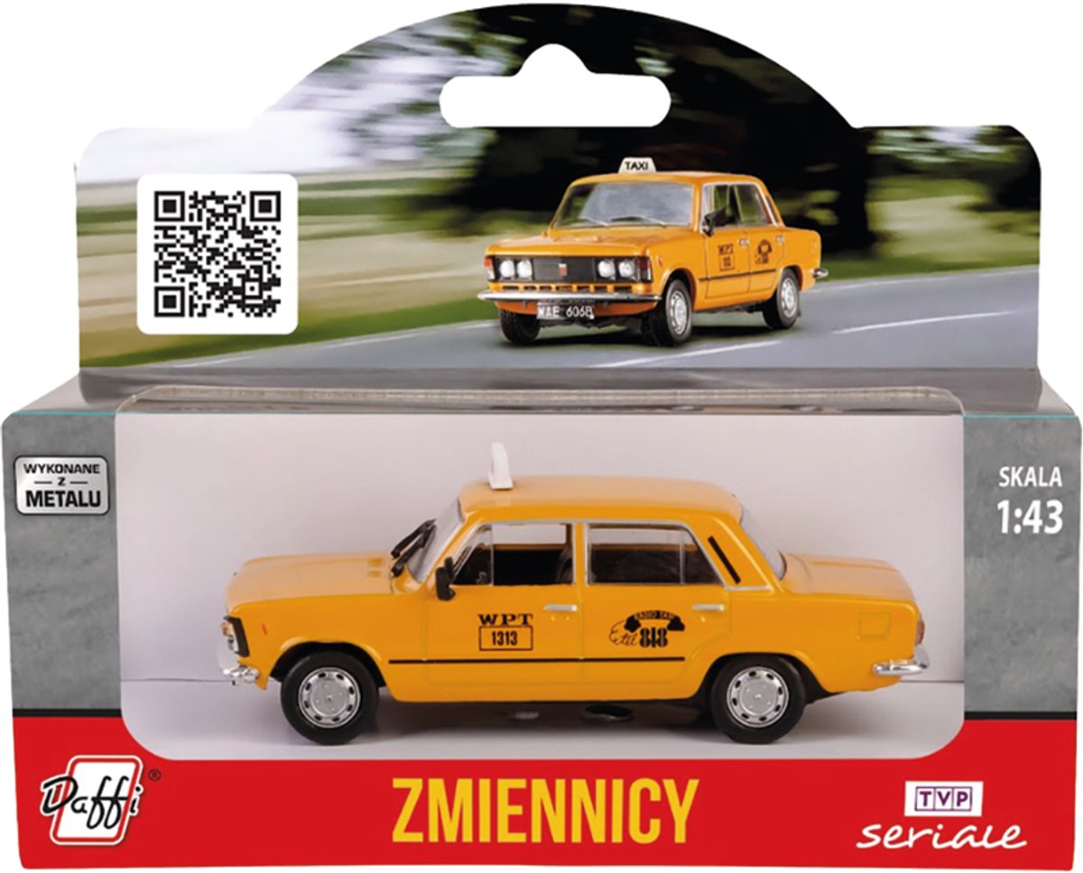 Daffi FSO Polski Fiat 125p Zmiennicy 1:43 Geel Modelauto