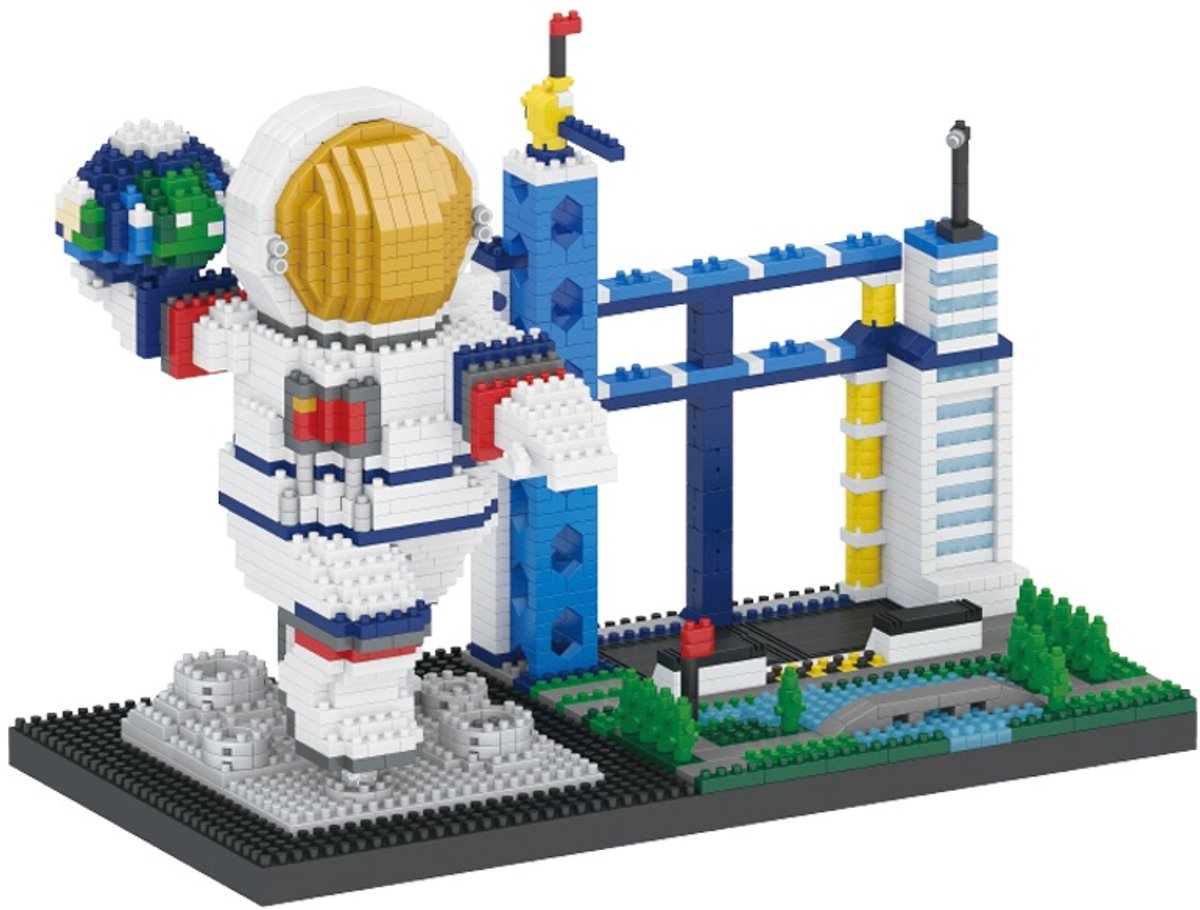Mini bouwstenen - astronaut - 1978 stuks