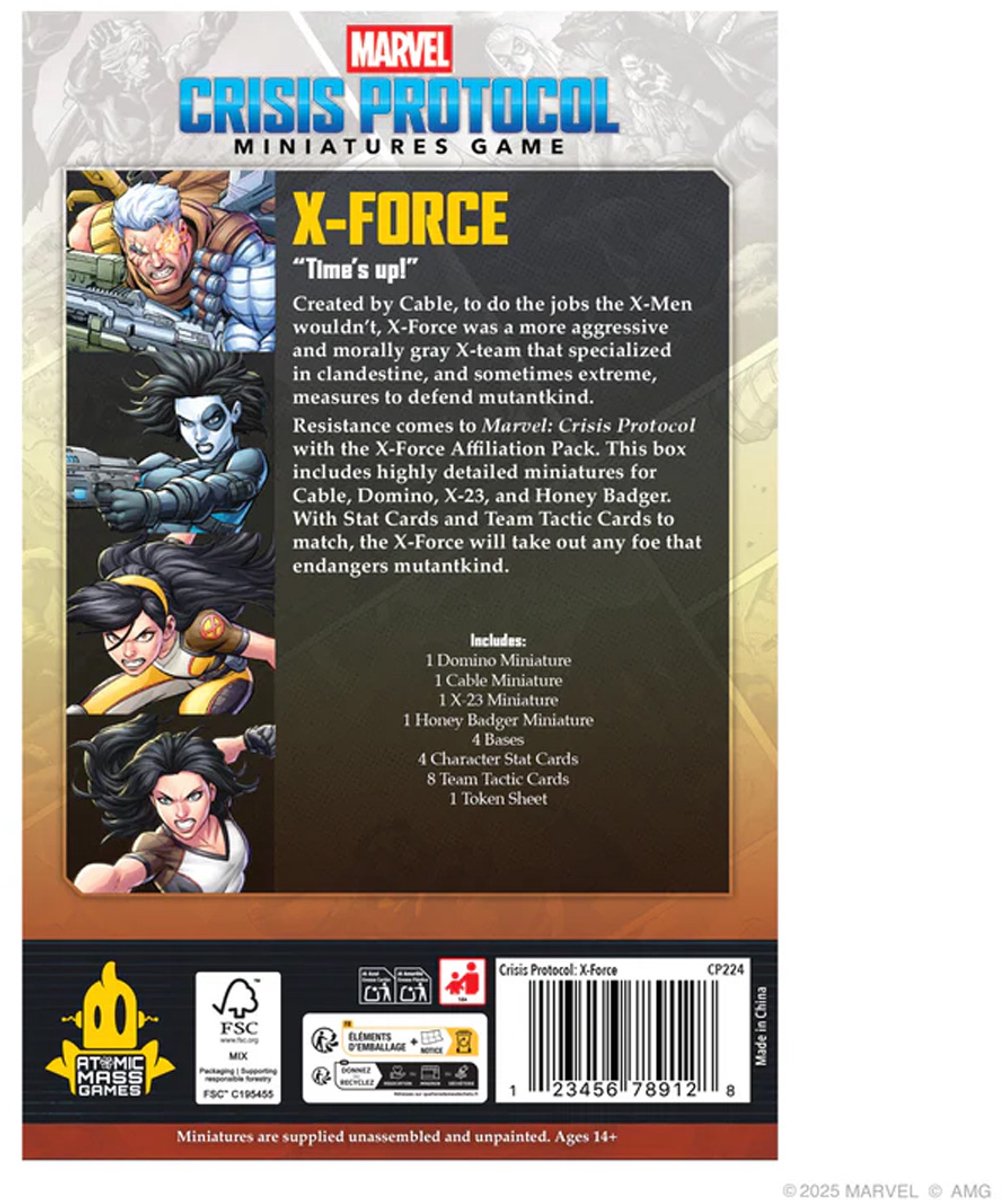 Marvel Crisis Protocol X-Force Affiliation Pack - Miniaturen - EN/ES/FR — cadeau in Spellen & Speelgoed - foto 4