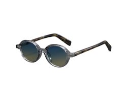 Loud and Clear® - Zonnebril - Heren - Dames - Smal - Rond - Blauw - Gepolariseerd - Polariserend