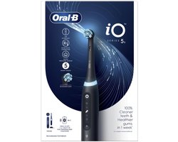 Oral-B iO 5S - Elektrische tandenborstel - Zwart - Met reisetui