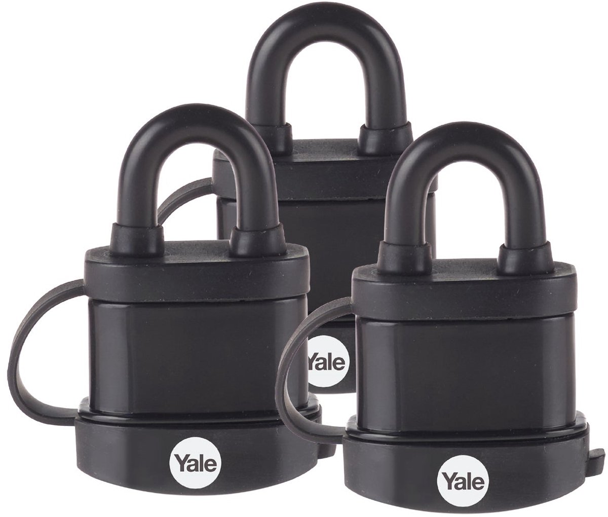 Yale Kettingslot Y222B/35 - 3x Kettingslot, 1 Sleutel, Waterdicht