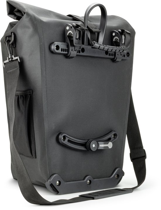 Craved Enkele Fietstas Linea - 28L - Geschikt voor E-Bikes - Zwart - 100% Waterdicht - Met schouderband van Craved — afbeelding 3
