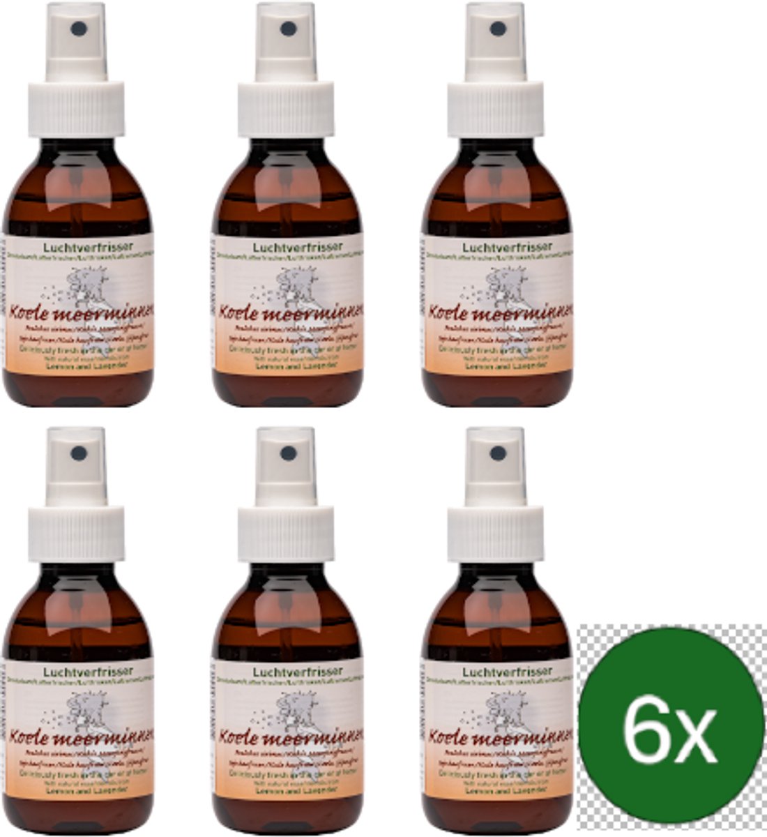 Verillis Luchtverfrisser koele meerminnen – 110 ml – Multipack met 6 stuks