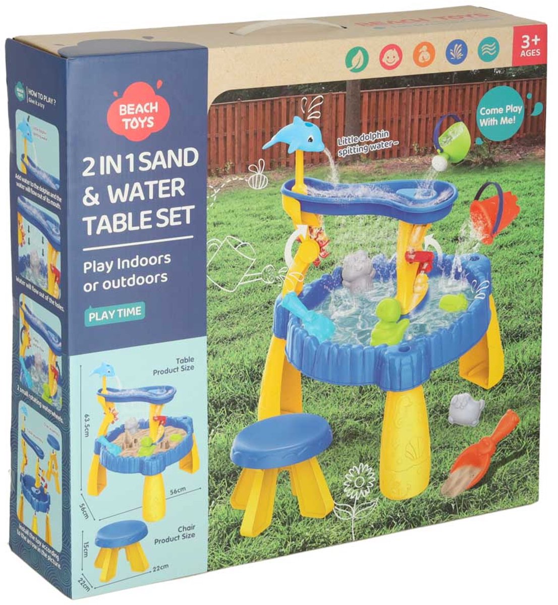 XL Beach Toys Zand- En Watertafel Met Accessoires 23-delig — afbeelding 6