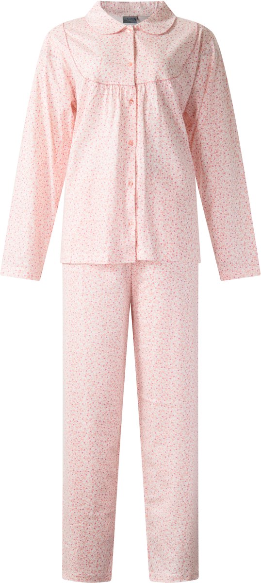 Lunatex klassieke dames pyjama 124277 - 100% katoen - roze
