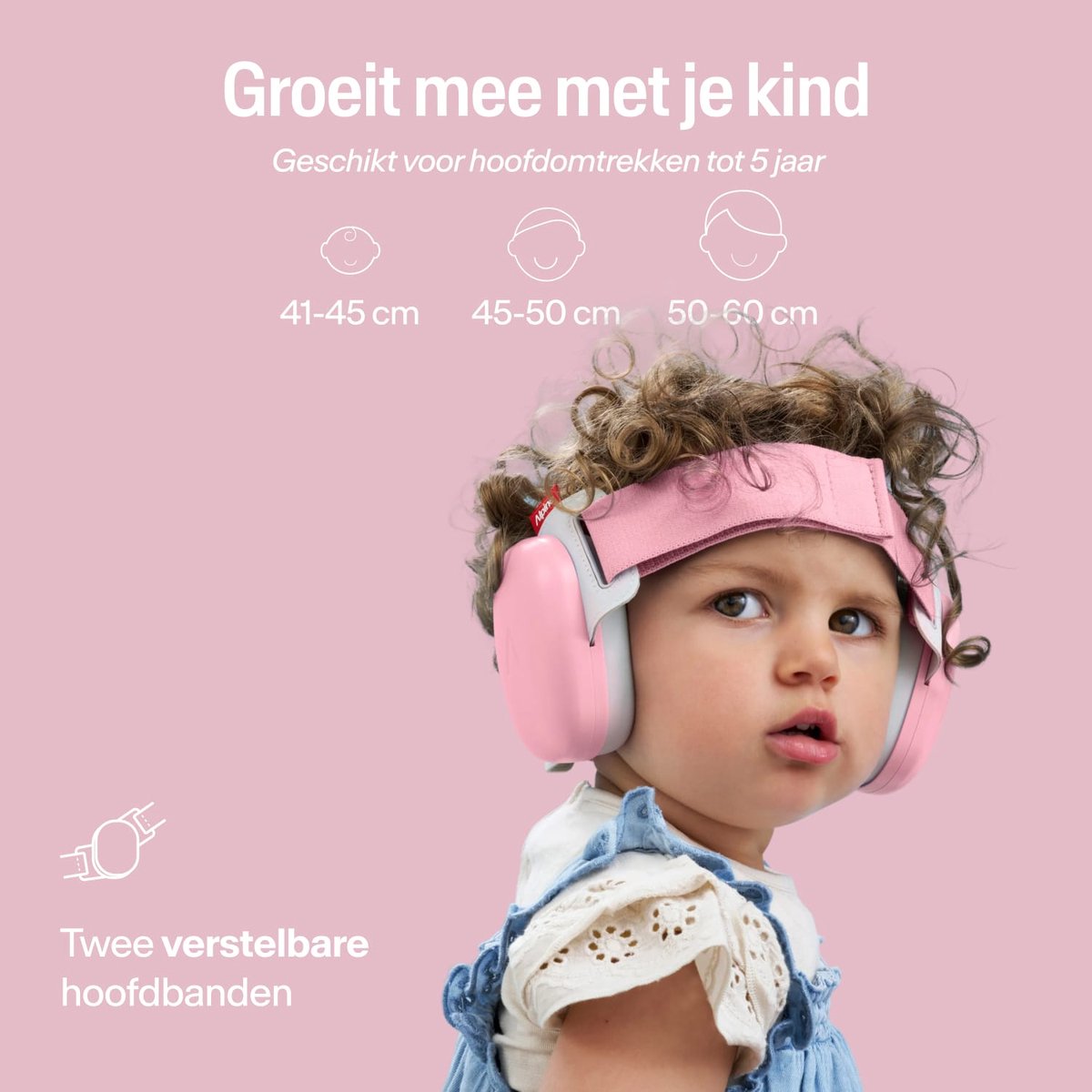 Alpine Muffy Baby Comfort (12-48 Maanden) - CE & ANSI Gecertificeerde Koptelefoon Baby - Verstelbare Gehoorbescherming Baby en Kinderen - Unieke Hoofdband voor Veilige & Comfortabele Pasvorm - 24 dB Demping - Roze – foto 7