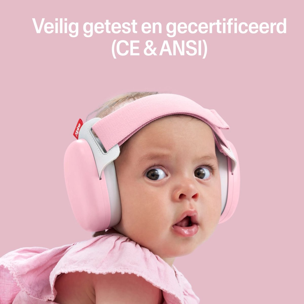 Alpine Muffy Baby Comfort (12-48 Maanden) - CE & ANSI Gecertificeerde Koptelefoon Baby - Verstelbare Gehoorbescherming Baby en Kinderen - Unieke Hoofdband voor Veilige & Comfortabele Pasvorm - 24 dB Demping - Roze – foto 5