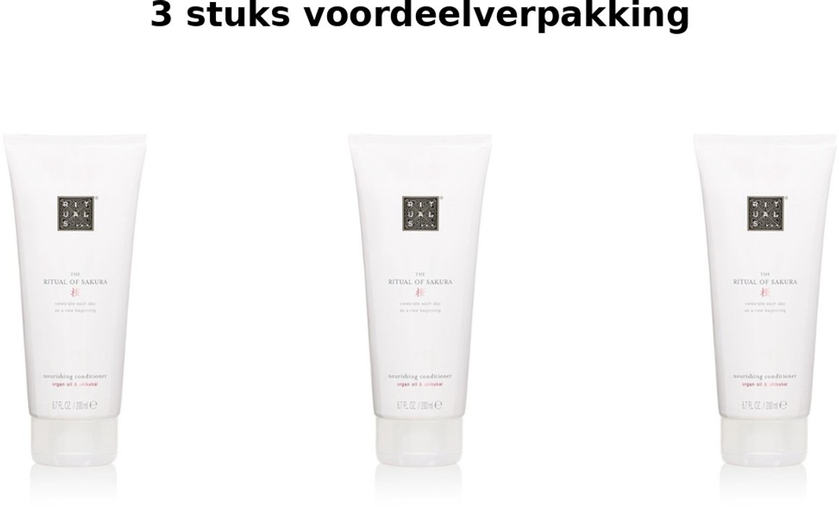 RITUALS The Ritual of Sakura Conditioner - voordeelverpakking 3 x 200 ml
