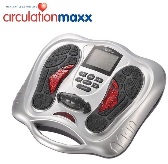 BioEnergiser Circulation Maxx Leg Revitaliser Bloedcirculatieapparaat - Voetmassage Spiersimulatie - Verbeter de bloedsomloop in benen en voeten - Ems/Tens apparaat leg trainer, spierstimulatie, incl. gel pads voor massage schouders en rug