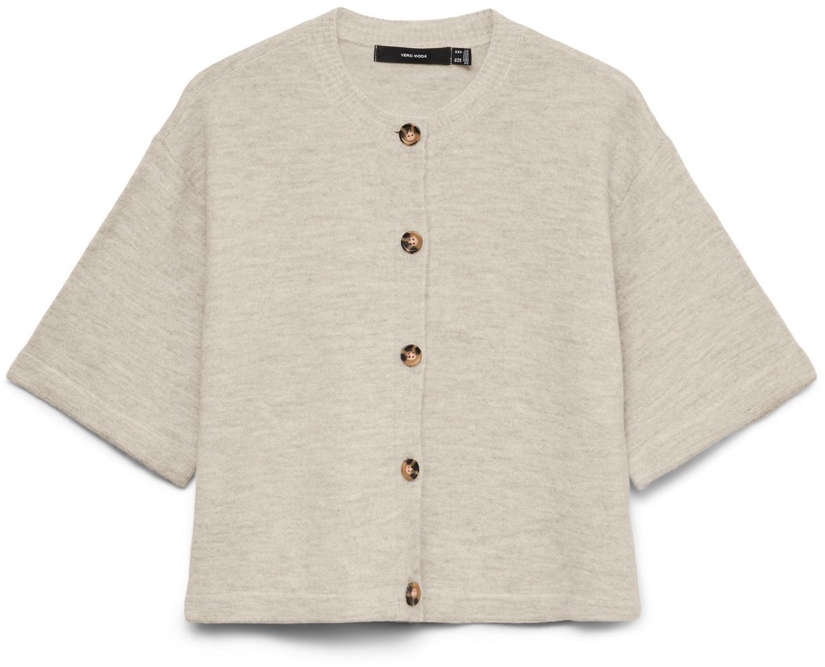 VERO MODA - VMLEFILE 2/4 O-NECK BUTTON CARDIGAN - Dames - Cardigans