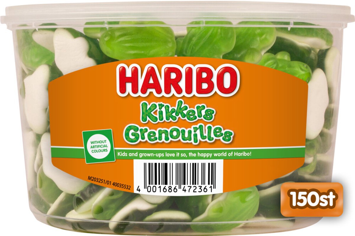 Kikkers - snoep met schuim - 150 stuks silo van Haribo — cadeau in Eten & Drinken - foto 4
