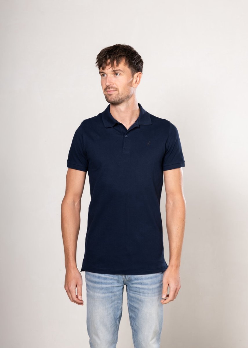 Alca Fashion - Extra Long - Heren Polo - Navy - M