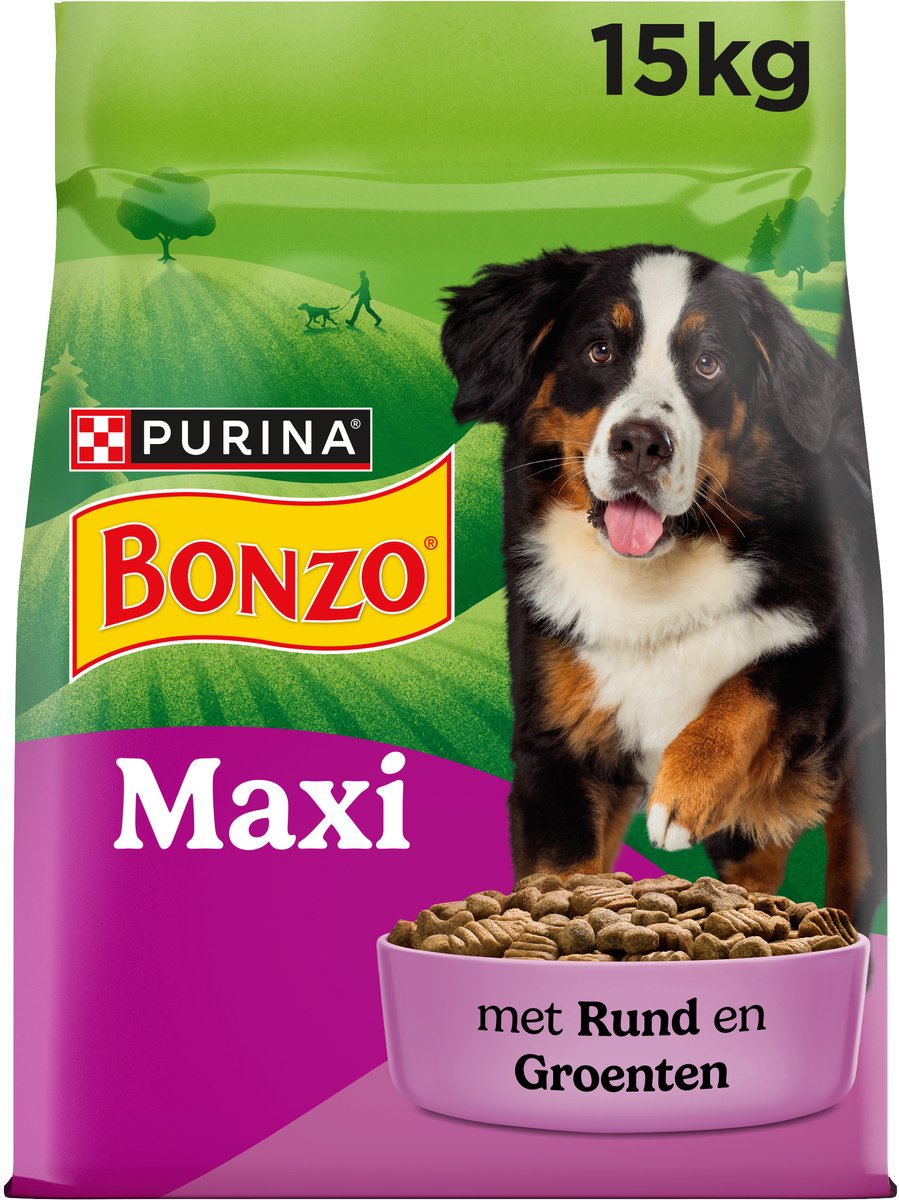 Bol.com Bonzo Adult Maxi - Hondenvoer Droogvoer - Rund - 15 kg aanbieding