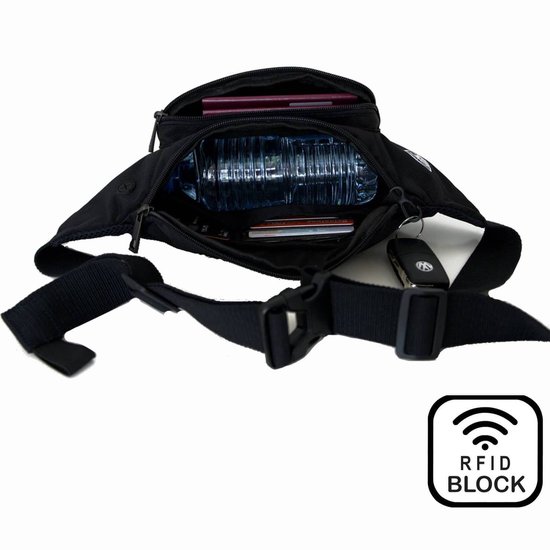 RFID BUMBAG DURABLE ANTIVOL TRAVEL PASSPORT - VOYAGE - EXTÉRIEUR - RANDONNÉE - SPORT - SAC POUR TÉLÉPHONE