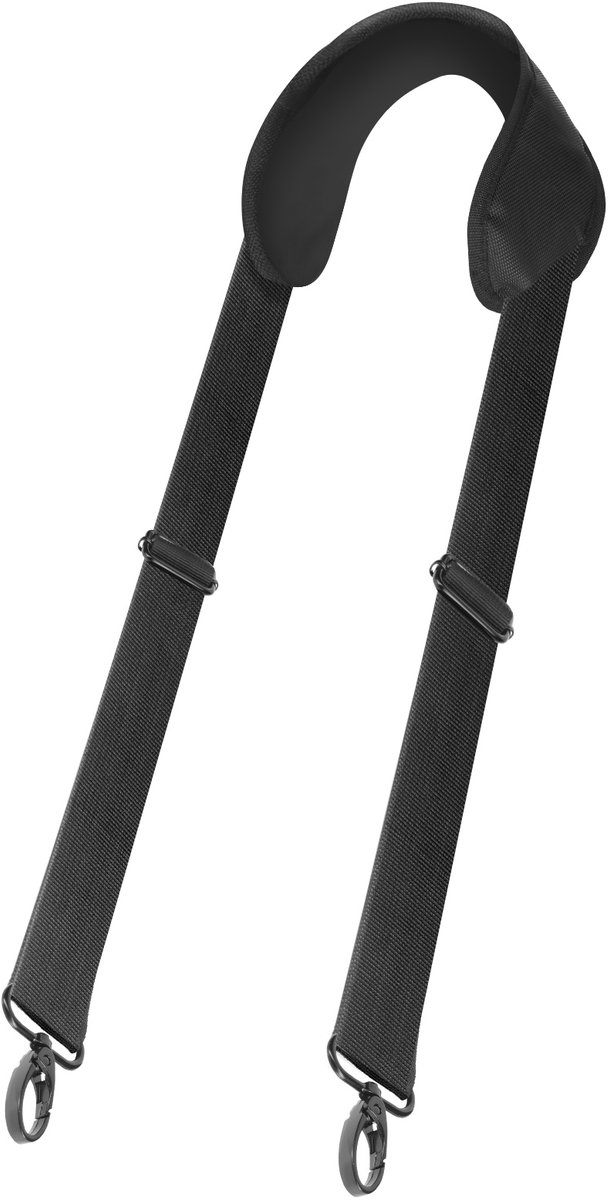 Mobilis, Tablet en PC Schouderriem Twee Draaghaken Staande Grip, Zwart