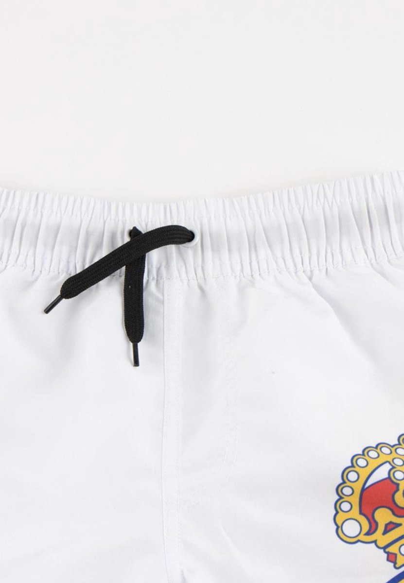 Real Madrid Zwembroek Jongens Wit - Officiële Zwemshort met Trekkoord