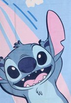 Stitch Strandlaken Katoen – 70x140 cm – Blauw/Roze – Strandhanddoek Jongens en Meisjes – Disney