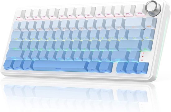 Mechanisch Gaming Toetsenbord Ultieme Game-Ervaring – Draadloos Toetsenbord QWERTY Met RGB Verlichting – Stil, Supersnel & Comfortabel Met Side-Print Toetsen