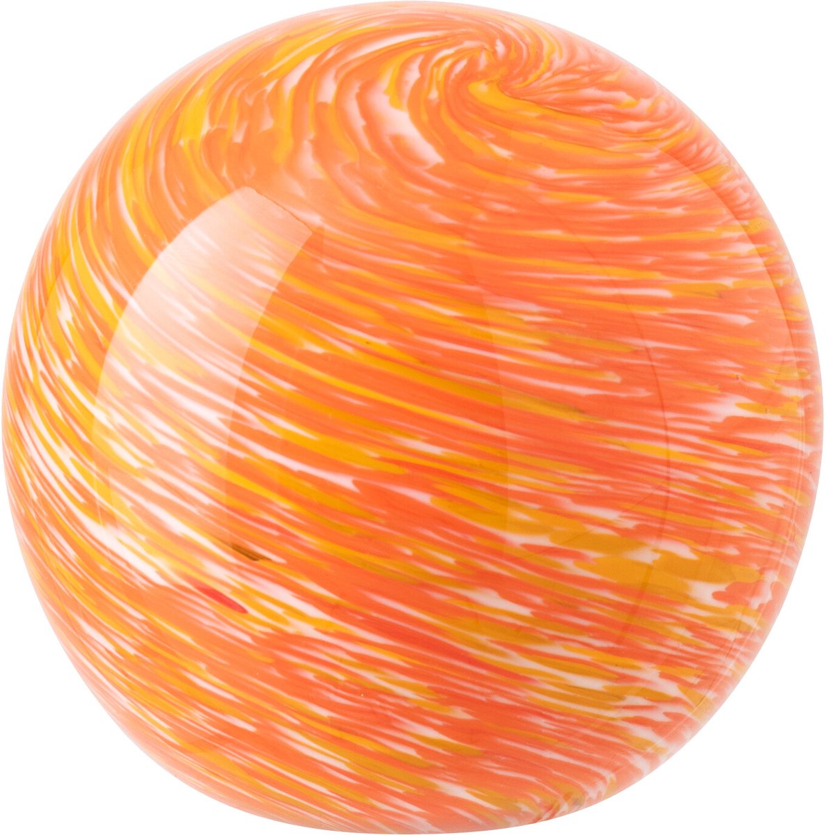 J-Line presse-papier Bal - glas - oranje - medium
