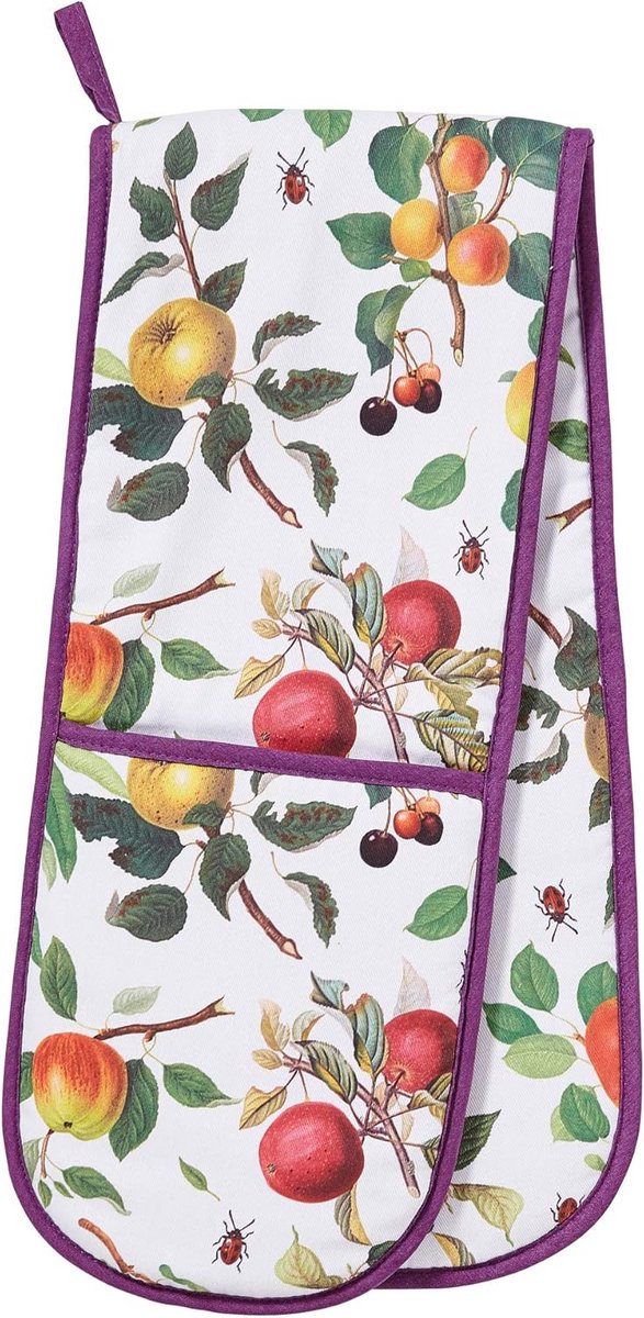 Dubbele Ovenwant met Fruitprint - Hittebestendige Keukenhulp
