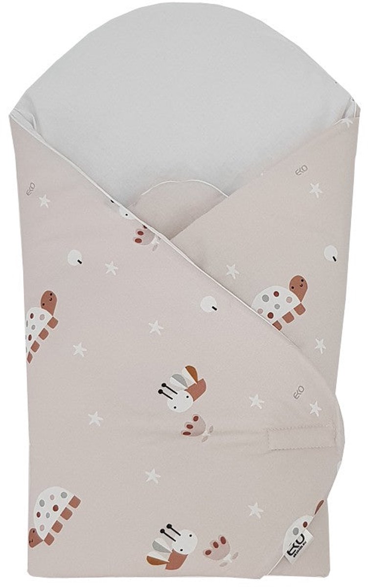 Printed Cotton Swaddle Blanket - Bees