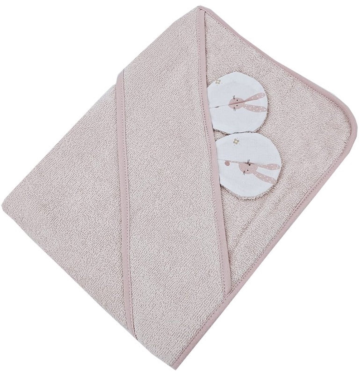 Bamboo bathrobe Bunny / Rose Pink