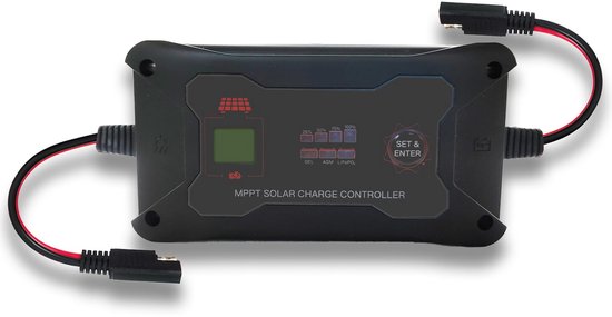 MPPT Zonne-Laadregelaar 20A 12V/24V voor Zonnepaneel met LCD-Display en LED