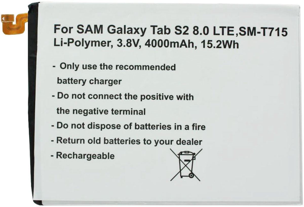 EB-BT710ABE batterij geschikt voor Samsung Galaxy Tab 2 8.0 en anderen