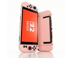 Xainy – Roze hard case geschikt voor Nintendo Switch 2 | Switch-games accessoires | beschermhoesje / cover hoes voor de Nintendo Switch consoles & joy con | excl. screen protector